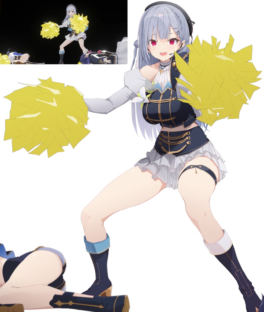 hakase fuyuki, ponto nei, and nagao kei (nijisanji) drawn by vane_(vane0)