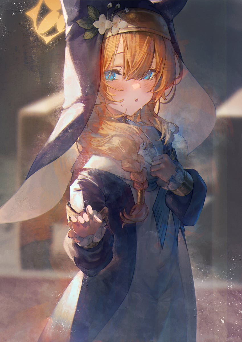 mari (blue archive) drawn by betabeet