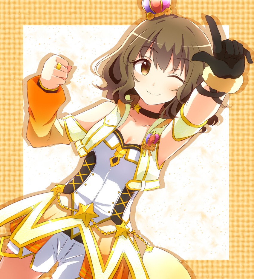namiki meiko (idolmaster and 1 more) drawn by pochita_(pochitaiko)