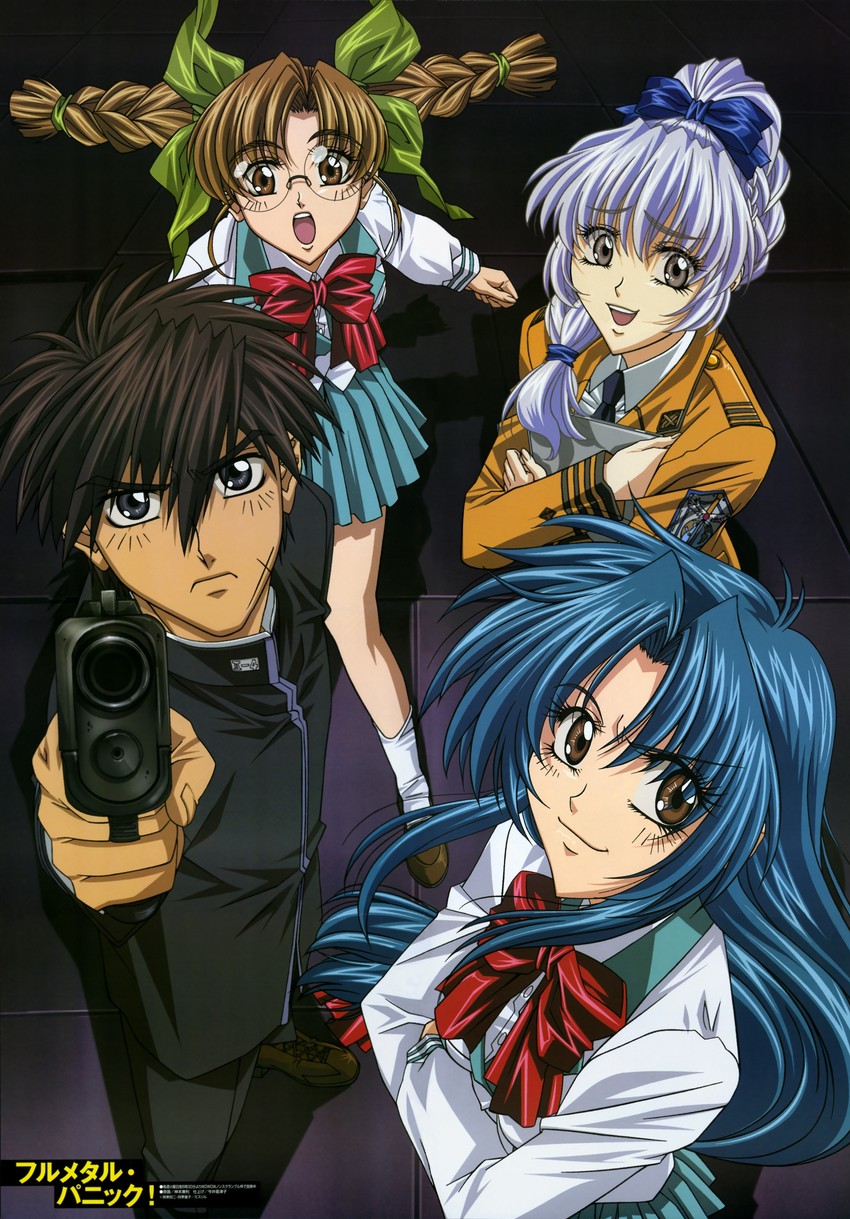 chidori kaname, teletha testarossa, sagara sousuke, and tokiwa kyouko (full metal panic!)