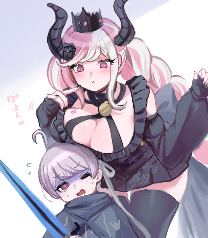 shinigami and yuma kokohead (master detective archives: rain code) drawn by zuzuko