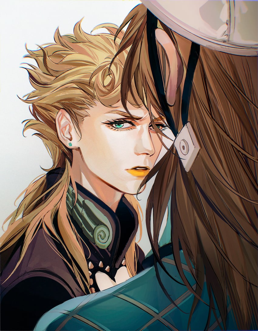 giorno giovanna and diego brando (jojo no kimyou na bouken and 2 more) drawn by cabbage-2012