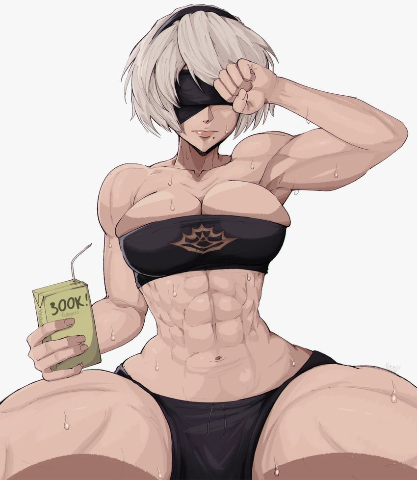 2b (nier and 1 more) drawn by yoracrab