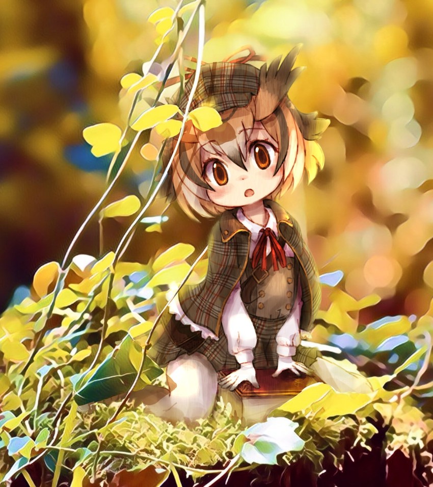 eurasian eagle owl (kemono friends and 1 more) drawn by kolshica