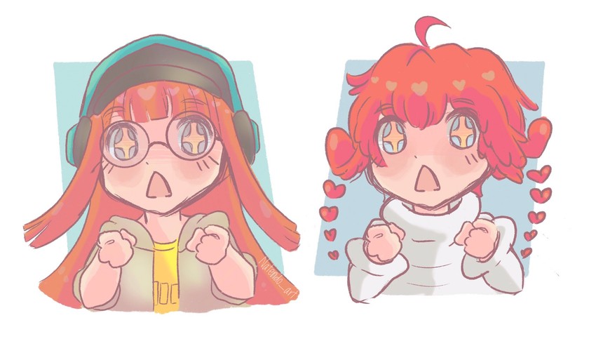 sakura futaba and sophia (persona and 2 more) drawn by natendo_art