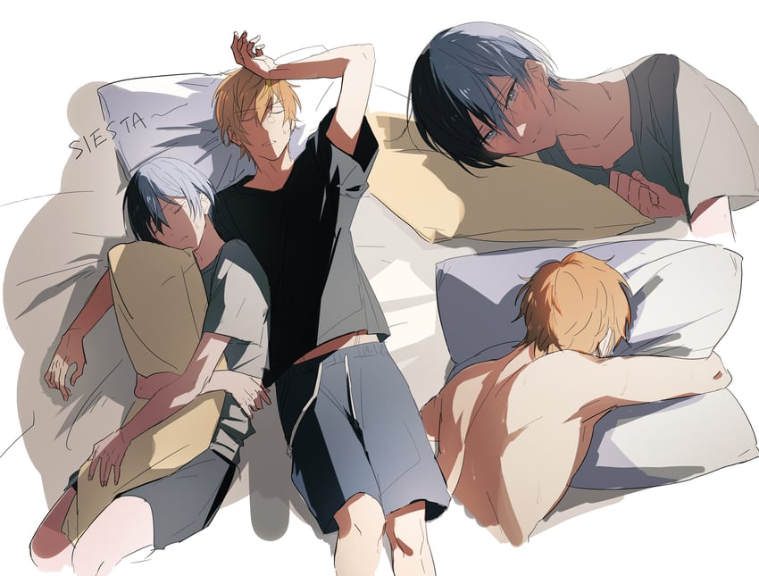 shinonome akito and aoyagi touya (project sekai) drawn by sua_yohukashi