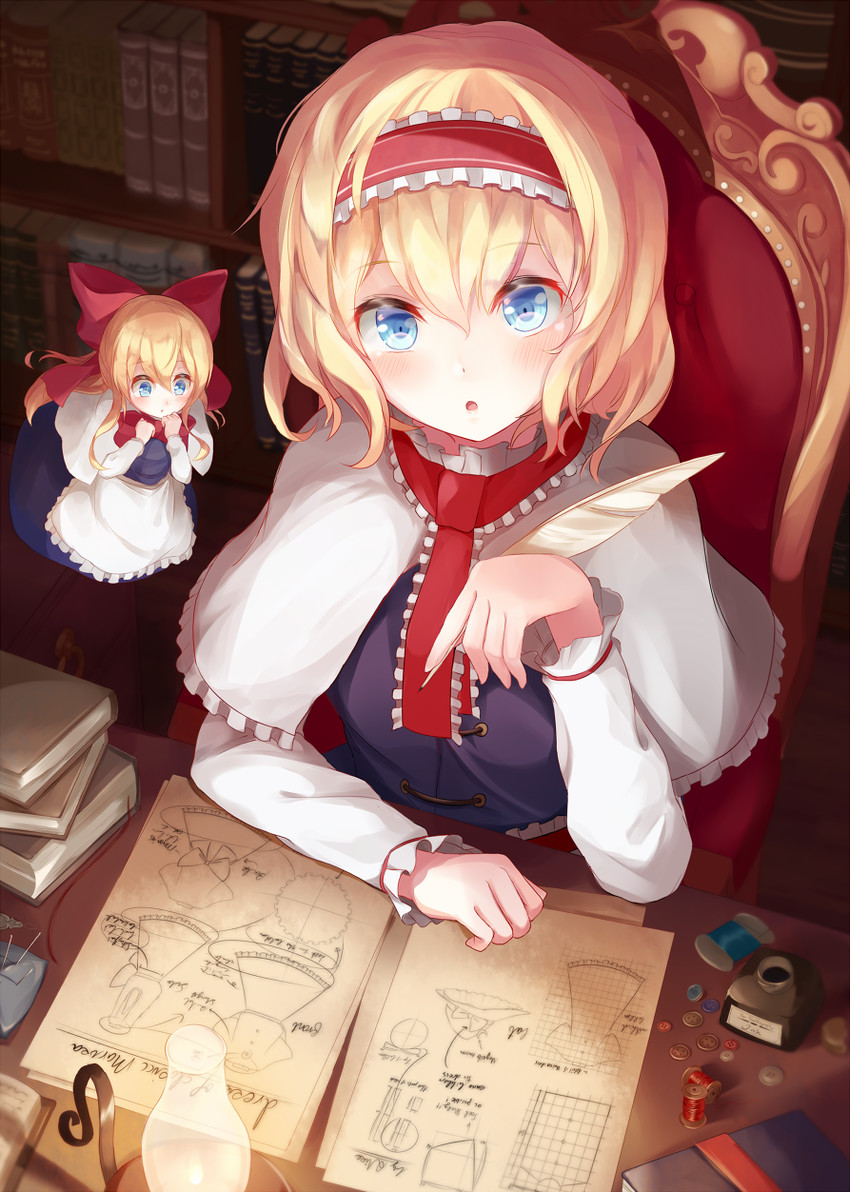 alice margatroid and shanghai doll (touhou) drawn by igayan