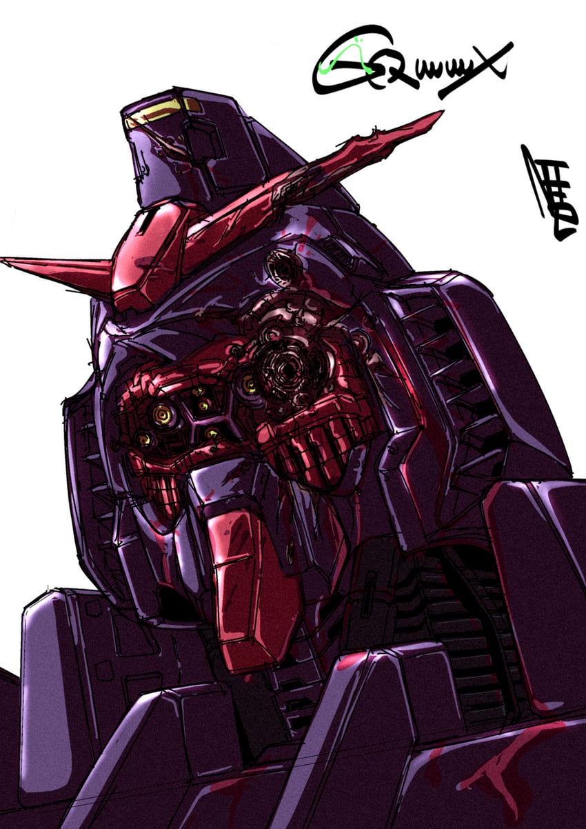 psycho gundam (gundam and 1 more) drawn by nanziwakamika23