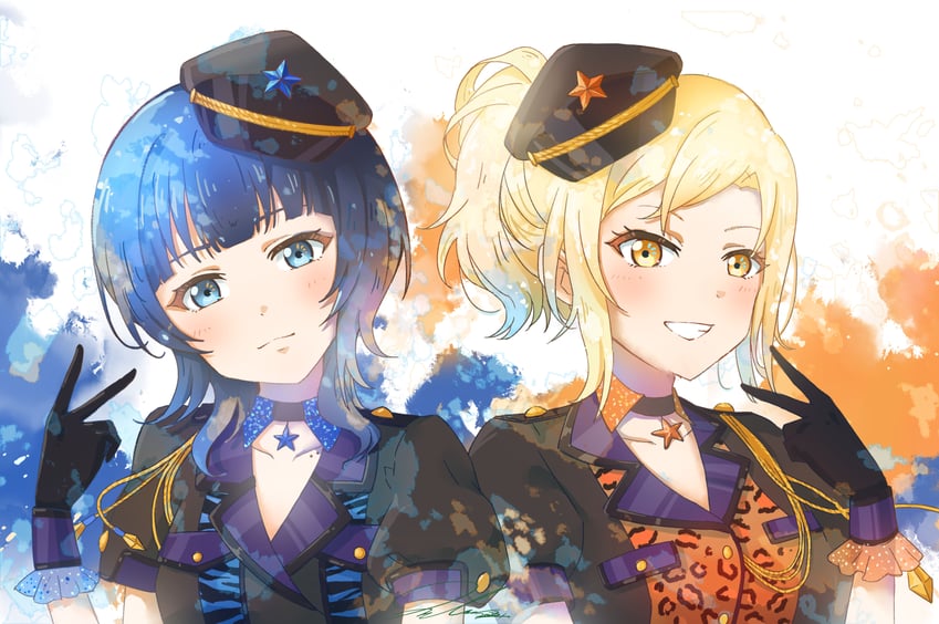 miyashita ai and asaka karin (love live! and 1 more) drawn by takuto_(user_zgkw8352)