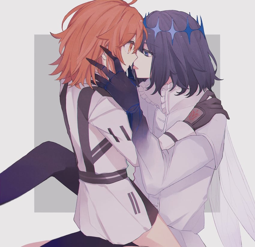 fujimaru ritsuka and oberon (fate and 1 more) drawn by kriri_o0