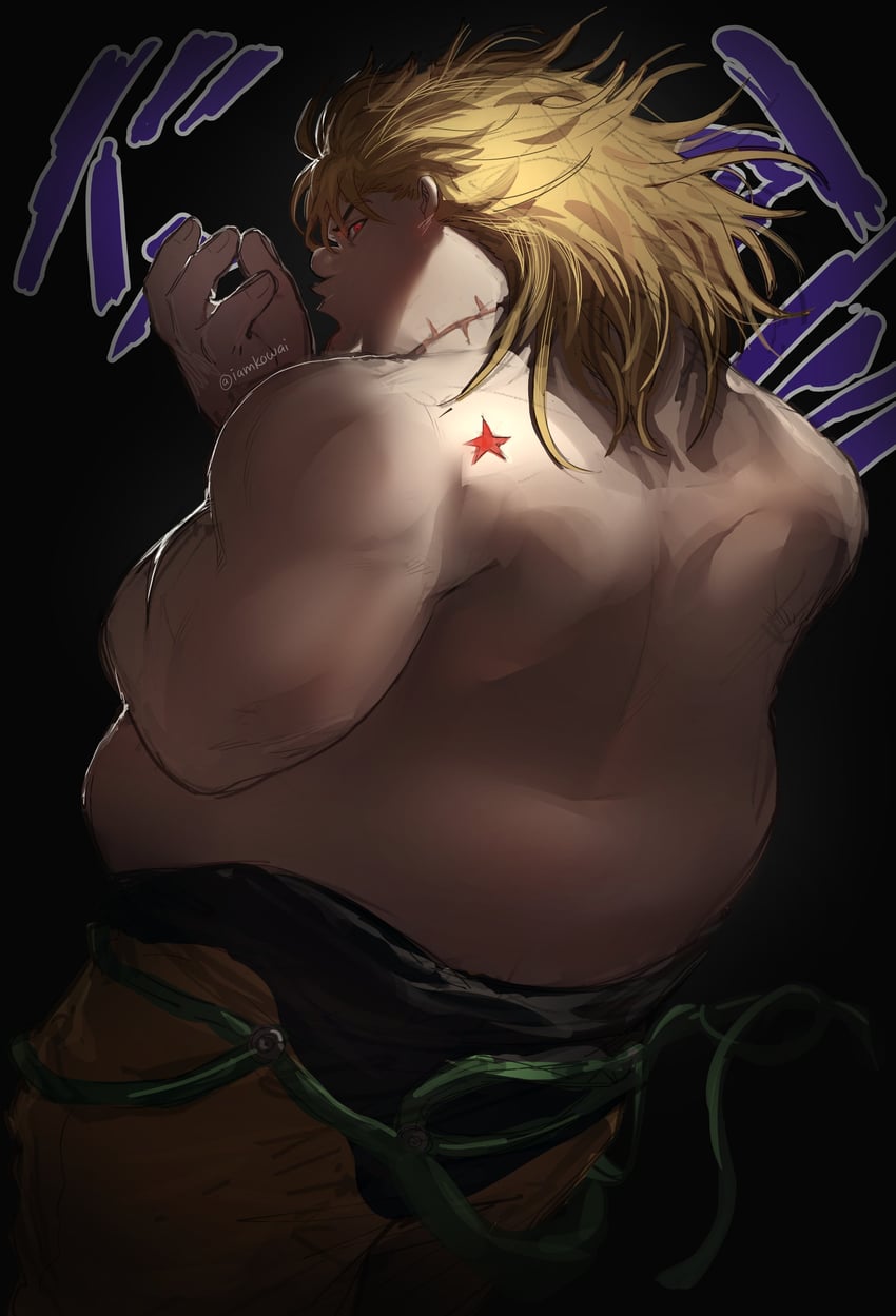 dio brando and peter griffin (jojo no kimyou na bouken and 2 more) drawn by kowai_(iamkowai)
