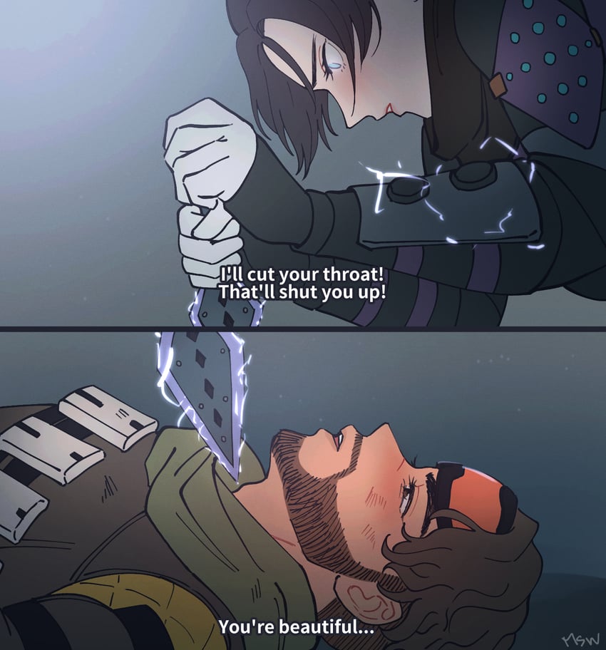 wraith and mirage (apex legends and 1 more) drawn by marssandwich