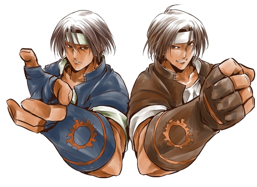 kyo-2 and kyo-1 (the king of fighters) drawn by kagehi_no_loo