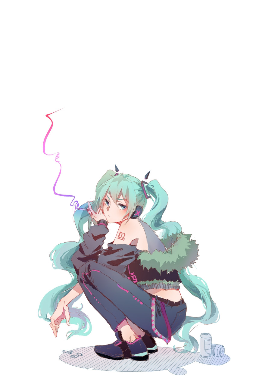 hatsune miku (vocaloid and 2 more) drawn by buling_q