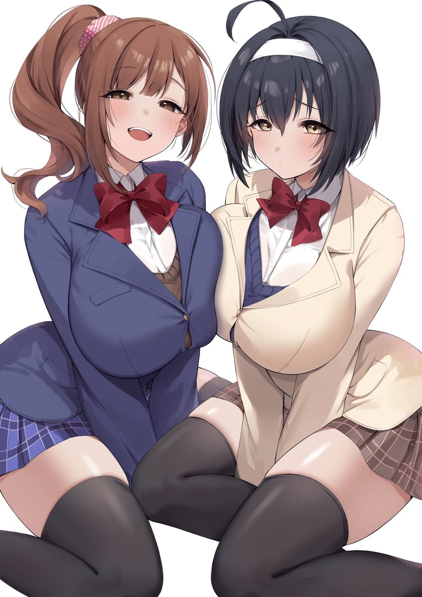kohinata miho and igarashi kyoko (idolmaster and 2 more) drawn by tarou_(komekueyo)