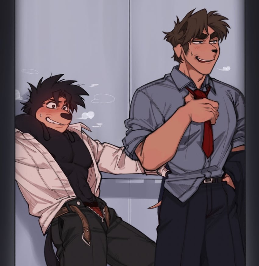 max goof and bradley uppercrust iii (mickey mouse & friends and 3 more) drawn by kikiki_2006