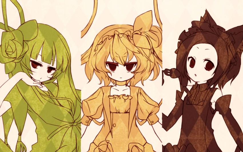 flandre scarlet and kagiyama hina (touhou) drawn by kinjo_kuromomo