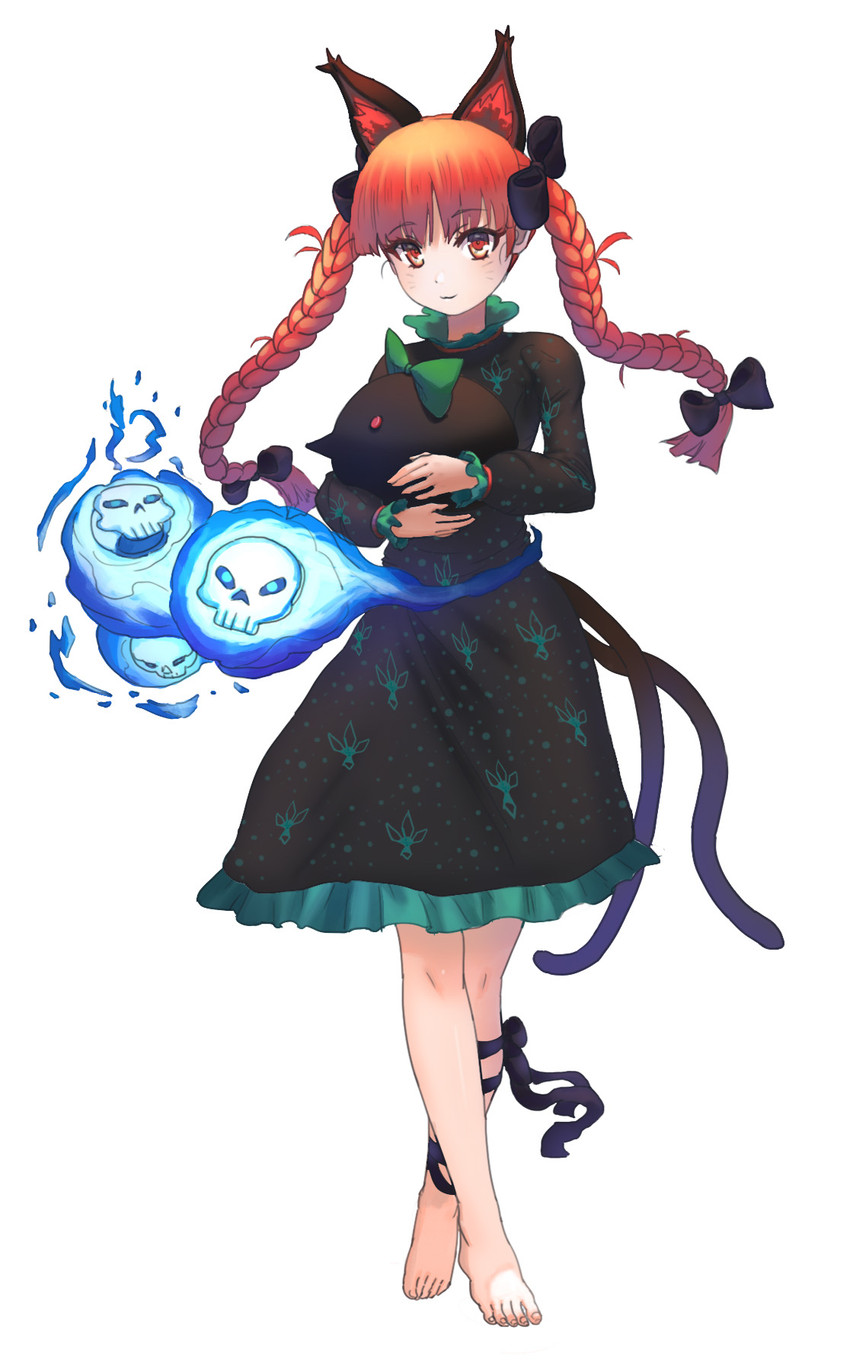 kaenbyou rin and reiuji utsuho (touhou) drawn by yumao_(pixiv67293310)