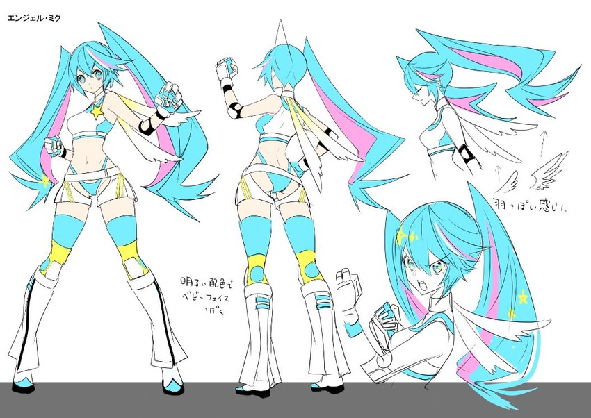 hatsune miku (vocaloid and 1 more) drawn by manbou_no_ane