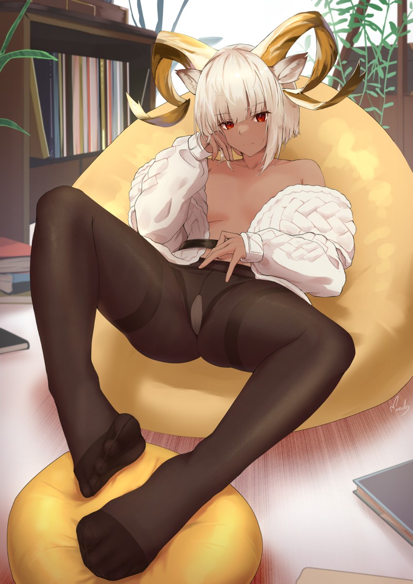carnelian (arknights) drawn by nev_(nevblindarts)