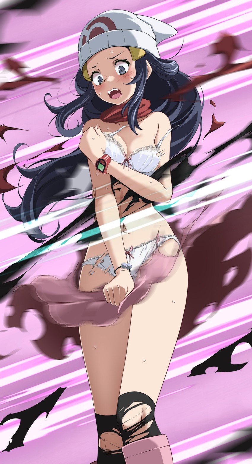 dawn (pokemon and 1 more) drawn by tsukishiro_saika