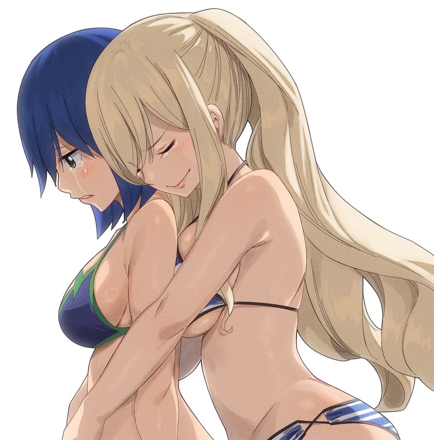 rebecca bluegarden and labilia christy (eden's zero) drawn by gaston18