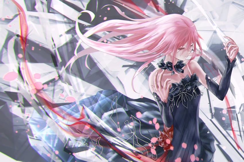 yuzuriha inori (guilty crown and 1 more) drawn by tanikku