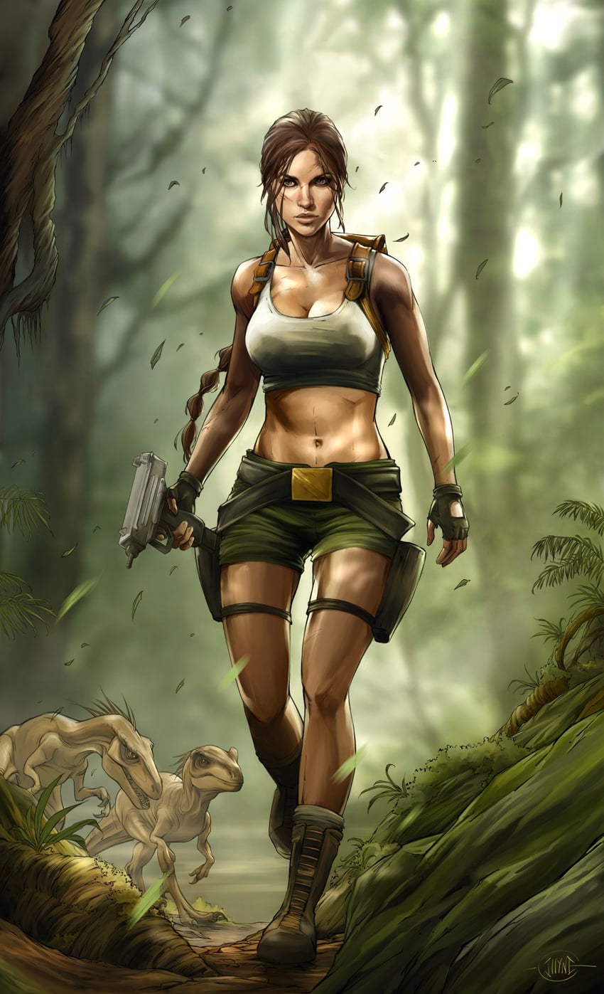 lara croft (tomb raider) drawn by illyne_cosplay