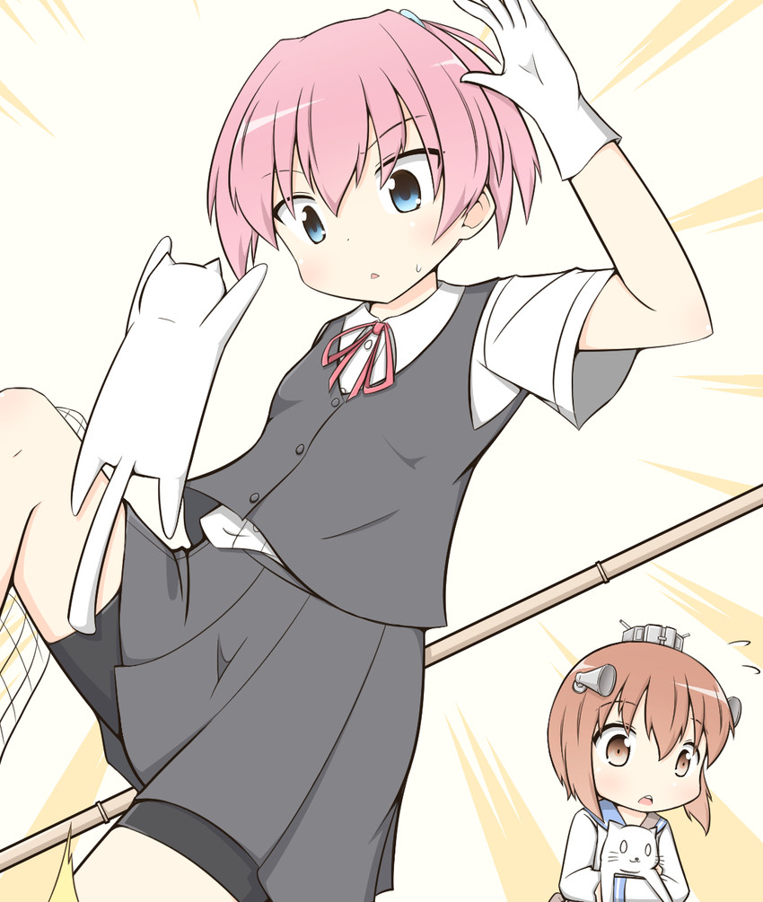 yukikaze and shiranui (kantai collection) drawn by goma_(yoku_yatta_hou_jane)