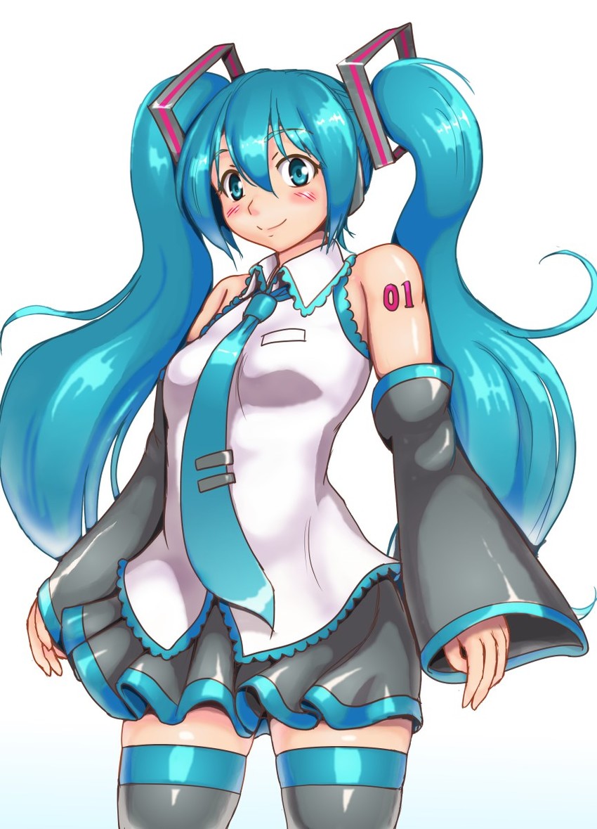 hatsune miku (vocaloid) drawn by orizen