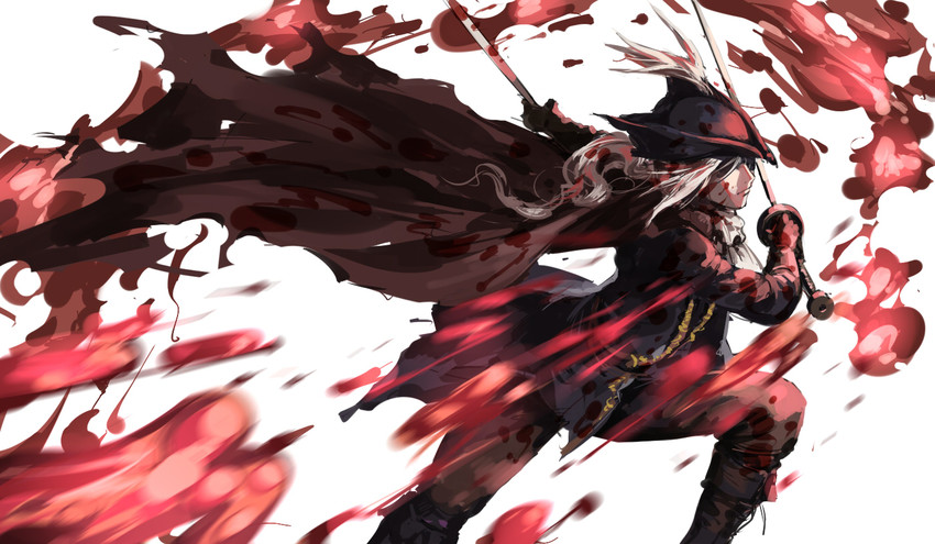 lady maria of the astral clocktower (bloodborne) drawn by ruukii_drift