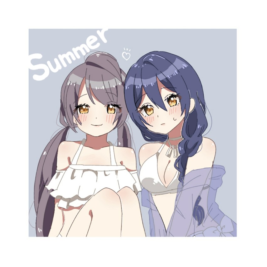 sonoda umi and minami kotori (love live! and 1 more) drawn by koma_(pixiv33815391)