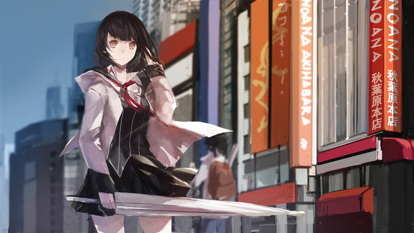 fumizuki rui (akiba's trip and 1 more) drawn by swd3e2