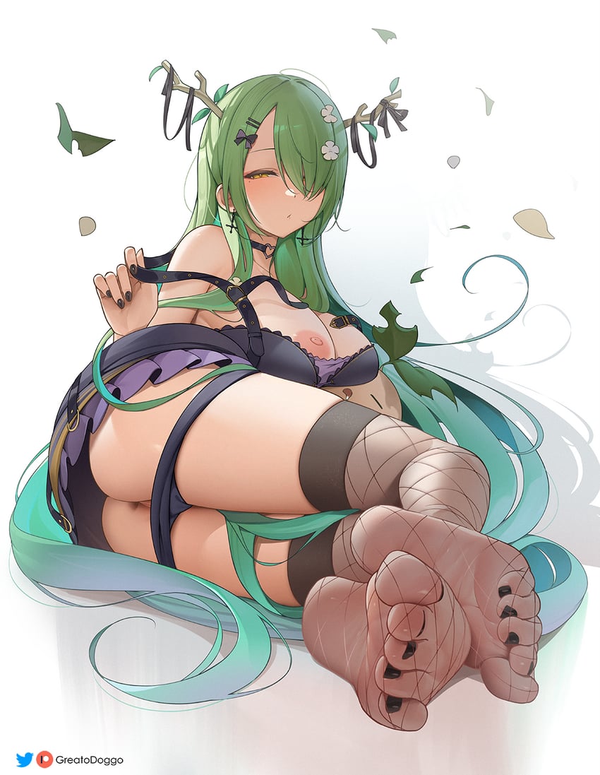 ceres fauna (hololive and 1 more) drawn by greatodoggo