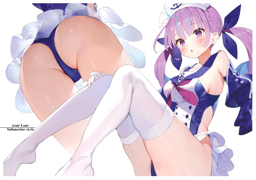 minato aqua (hololive and 1 more) drawn by gaou_(umaiyo_puyoman)