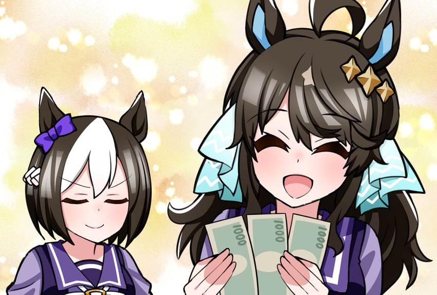 special week and daring tact (umamusume) drawn by aramori_susumu