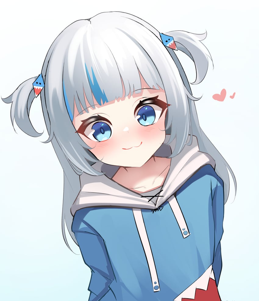 gawr gura (hololive and 1 more) drawn by biyo_yoo