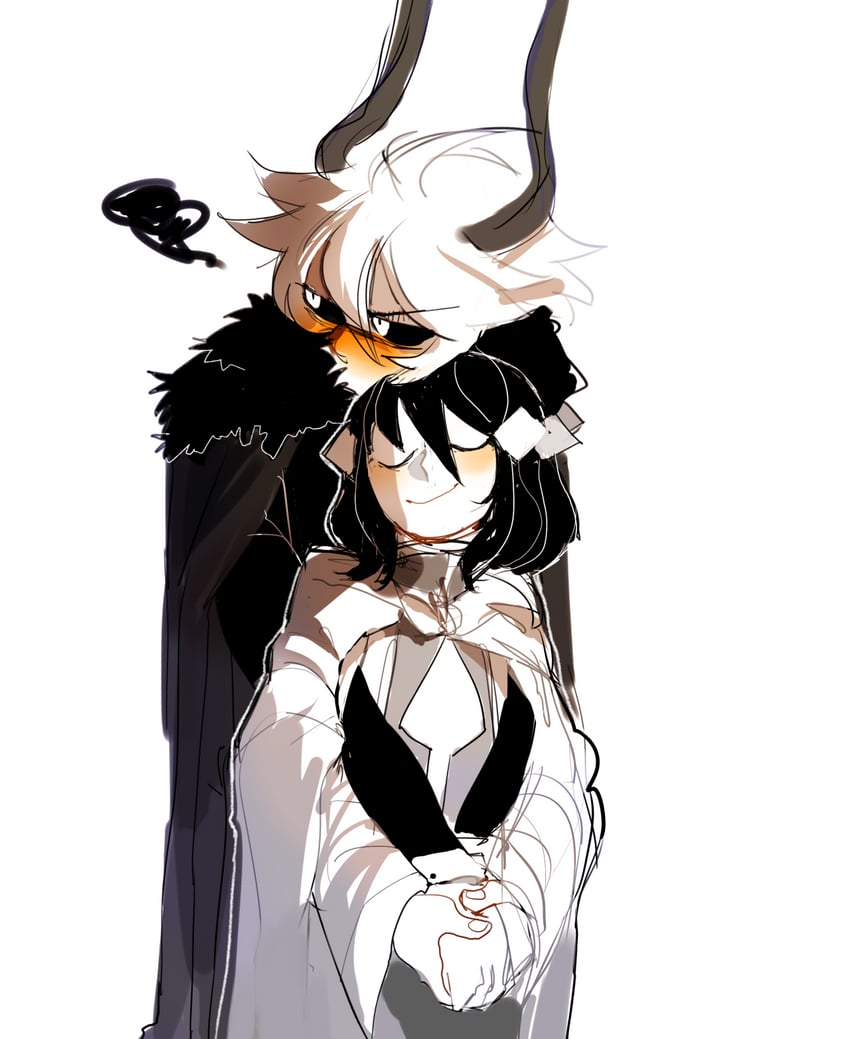 kcalb and etihw (funamusea and 1 more) drawn by homiwomi