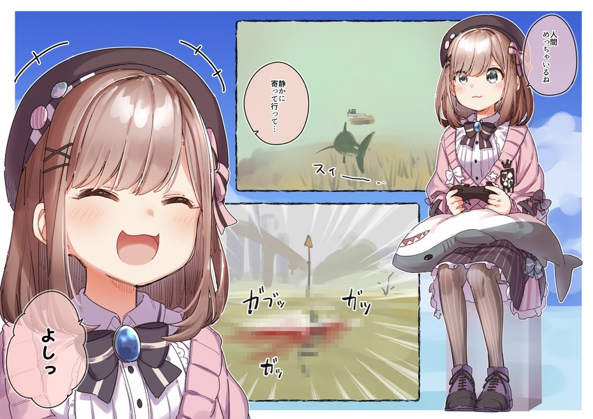 suzuhara lulu (nijisanji and 1 more) drawn by yukie_(kusaka_shi)