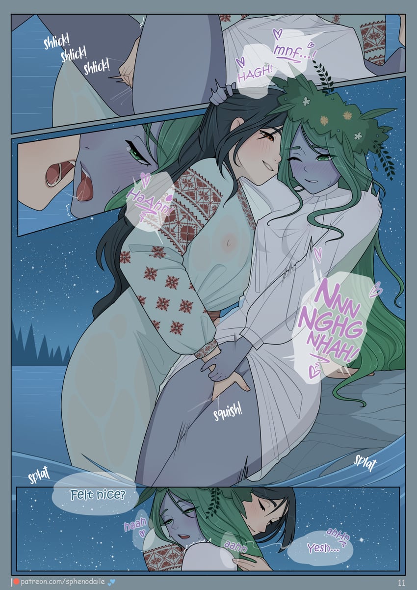 mavka, olesya, and lilea (original and 1 more) drawn by sphenodaile