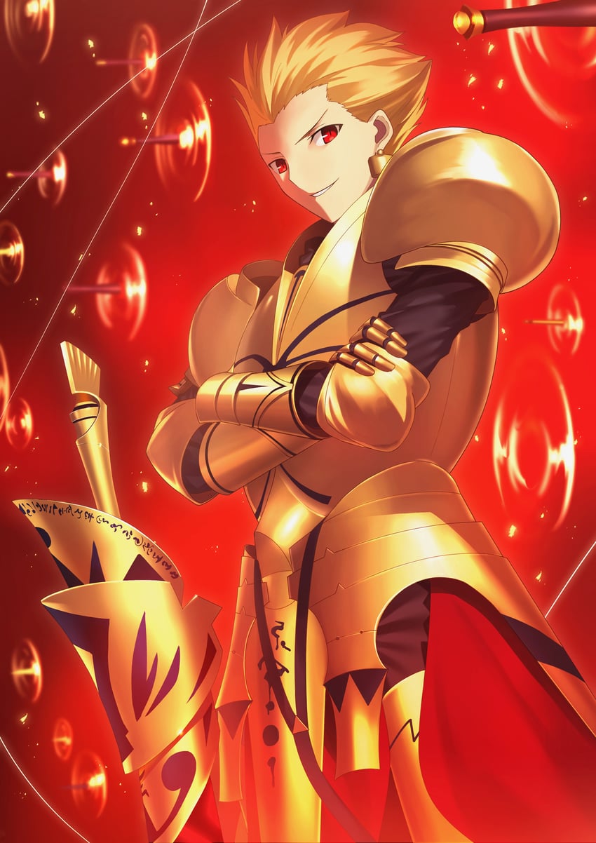 gilgamesh (fate and 1 more) drawn by mishiro_(ixtlolton)
