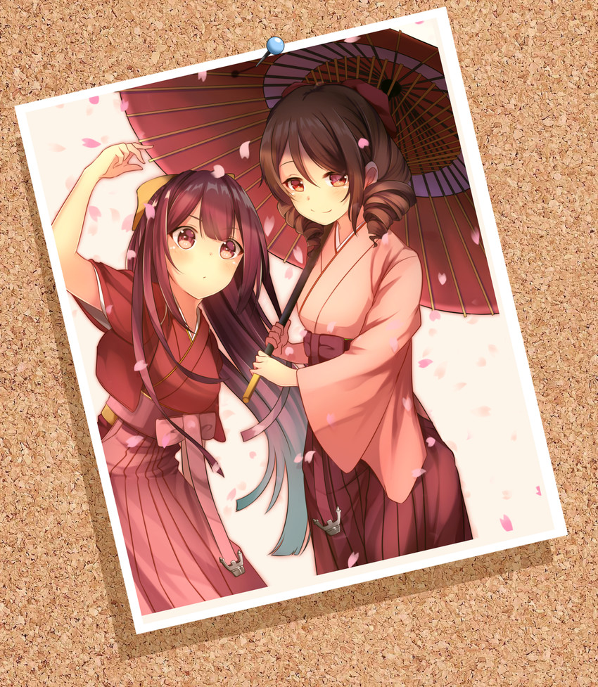kamikaze and harukaze (kantai collection) drawn by koruta_(nekoimo)