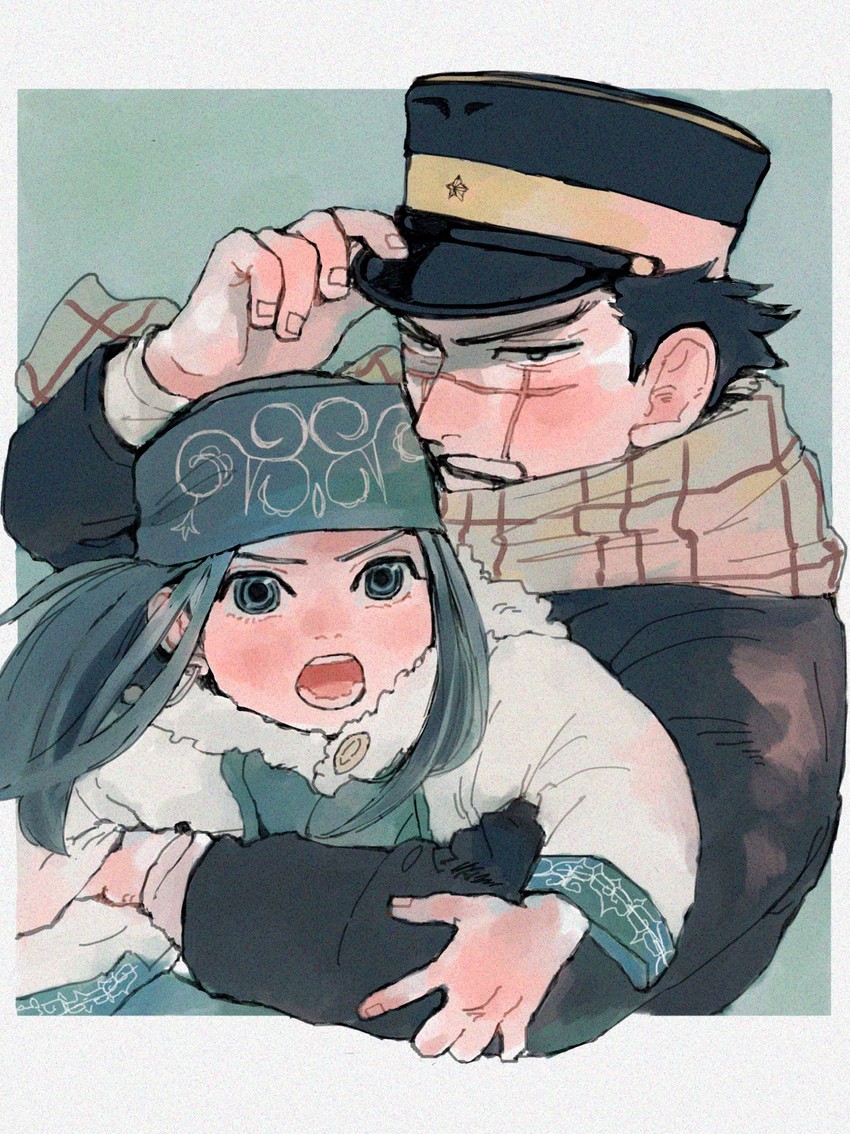 sugimoto saichi and asirpa (golden kamuy) drawn by he_lsinki