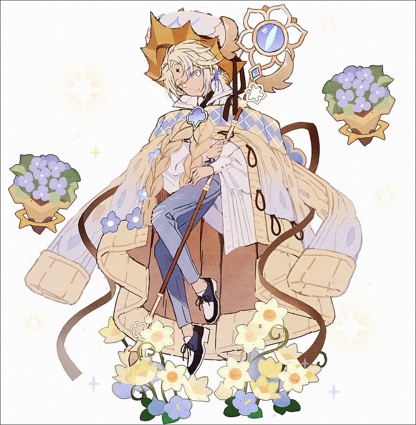 pure vanilla cookie (cookie run and 1 more) drawn by hakusai_(tiahszld)