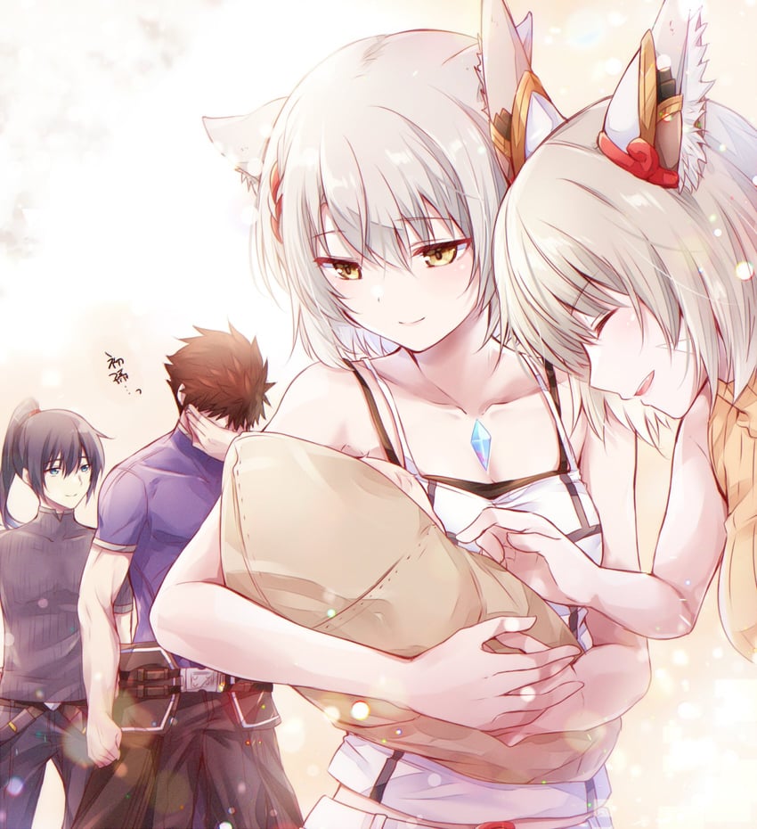 nia, rex, mio, noah, and ghondor (xenoblade chronicles and 2 more) drawn by ui_frara
