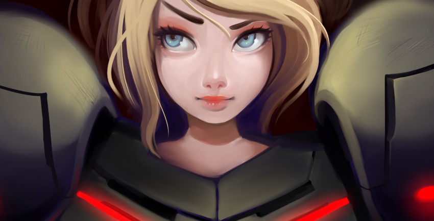 samus aran (metroid and 1 more) drawn by angelica_(k3lly)