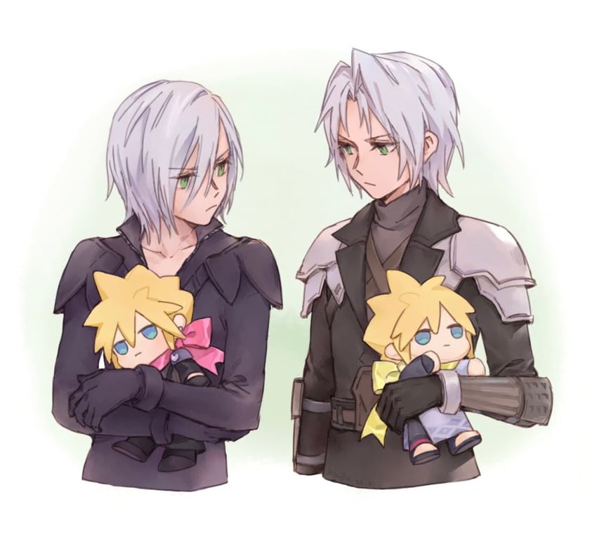 cloud strife, sephiroth, and kadaj (final fantasy and 3 more) drawn by maoli45222137
