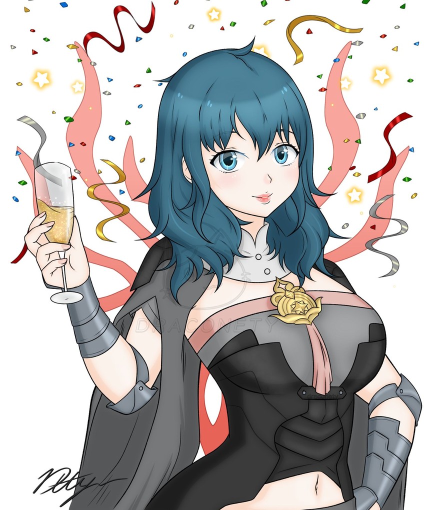 female byleth (fire emblem and 2 more) drawn by draconety