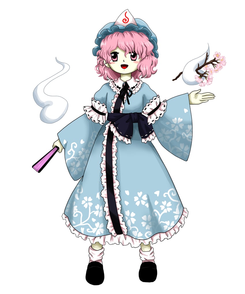 saigyouji yuyuko (touhou) drawn by monodoku