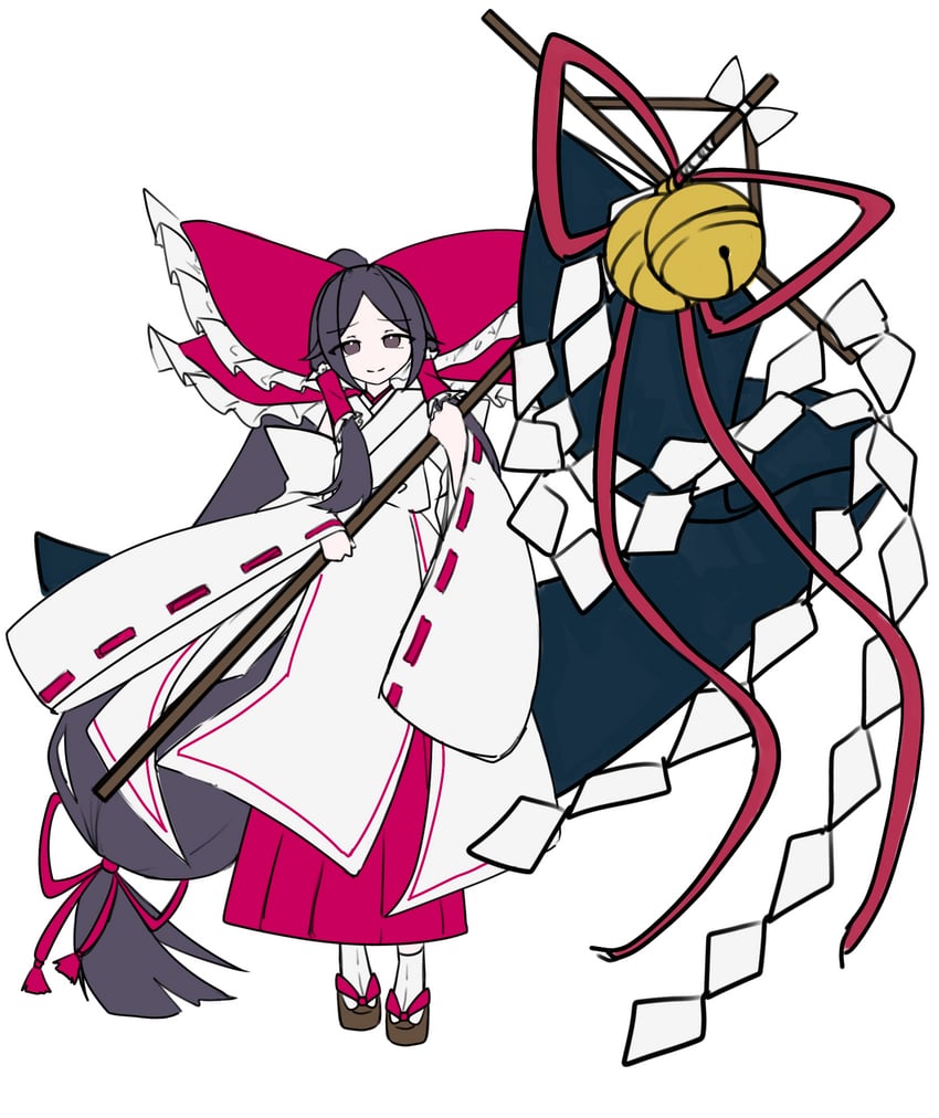 gensokyo's first hakurei miko (touhou and 1 more) drawn by kanae_mituki